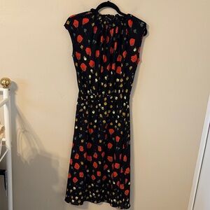 Banana Republic California Poppy Print Midi Dress